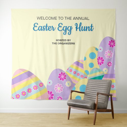 Yellow Annual Easter Egg Hunt photo Colorful Tapestry