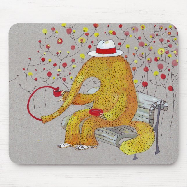 yellow anteater mouse pad (Front)