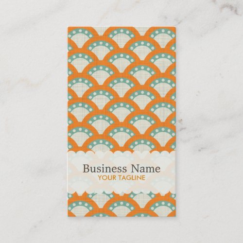 Yellow Antique Pattern Business Card