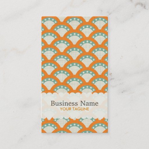 Customizable Yellow Antique Pattern Business Card