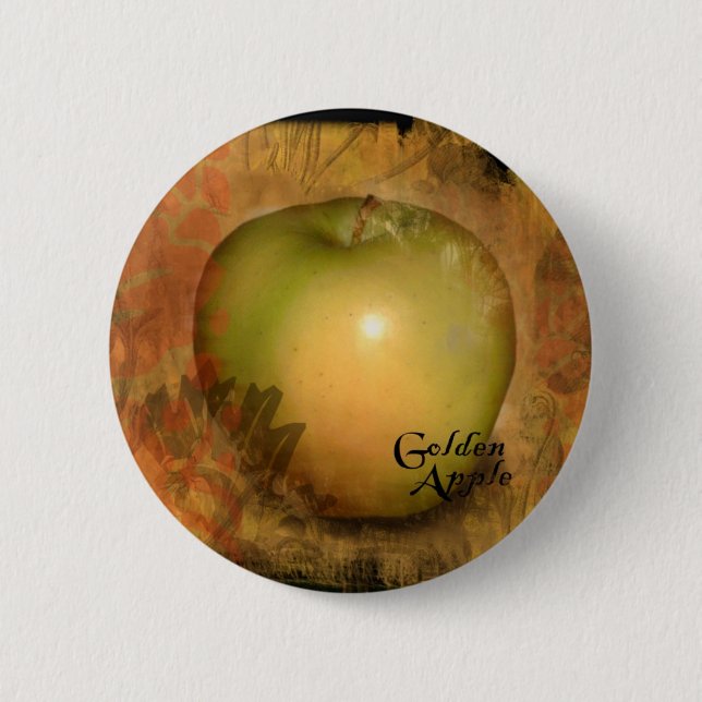 Yellow Apple Button (Front)