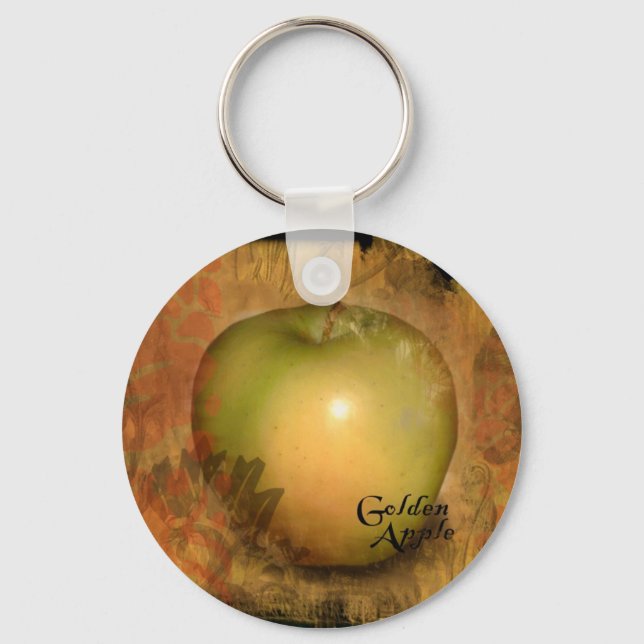 Yellow Apple Keychain (Front)
