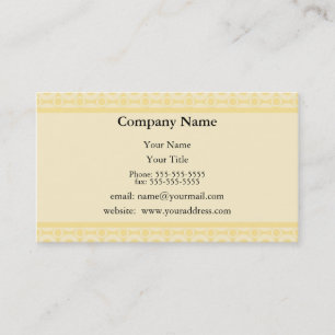 Yellow Appointment Reminder Card