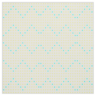 Yellow Aqua Chevron Zigzag Diamond Pattern Fabric