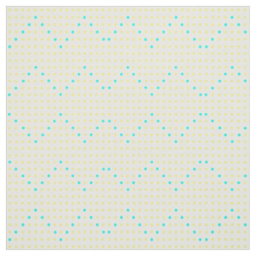 Yellow Aqua Chevron Zigzag Diamond Pattern Fabric
