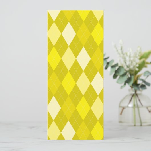 Yellow argyle pattern (Standing Front)