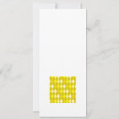 Yellow argyle pattern (Back)