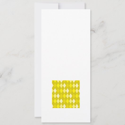 Yellow argyle pattern (Back)