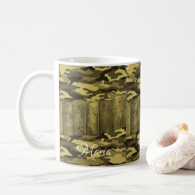 Yellow Army Mug (With Donut)