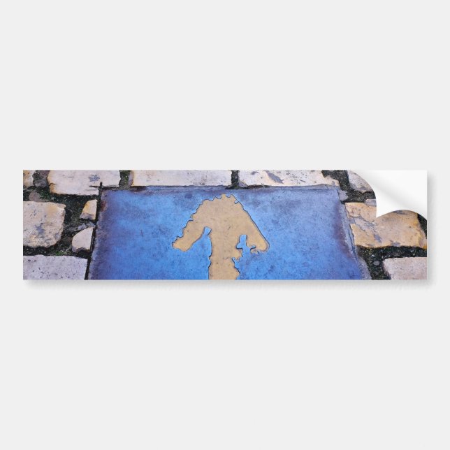 Yellow arrow bumper sticker (Front)