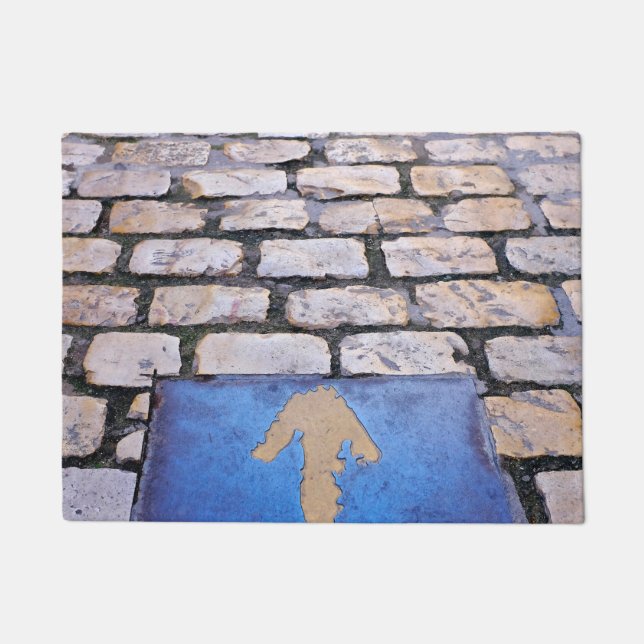 Yellow arrow doormat (Front)