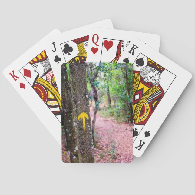 Yellow arrow poker cards (Back)