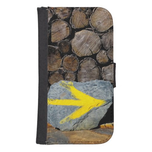 Yellow arrow galaxy s4 wallet case