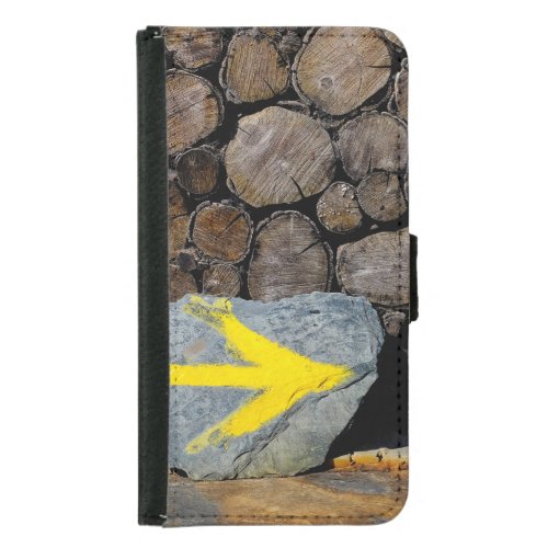 Yellow arrow samsung galaxy s5 wallet case