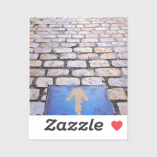 Yellow arrow sticker