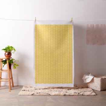 Yellow Arrows Pattern Fabric by heartlockedhome at Zazzle