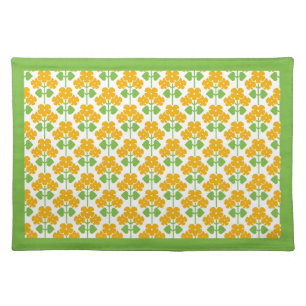 Yellow Arts & Crafts Primroses Cloth Placemat