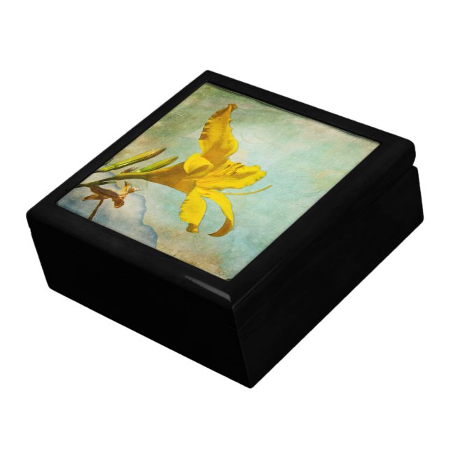 Yellow Asiatic Lily - Decorative Box (Side)