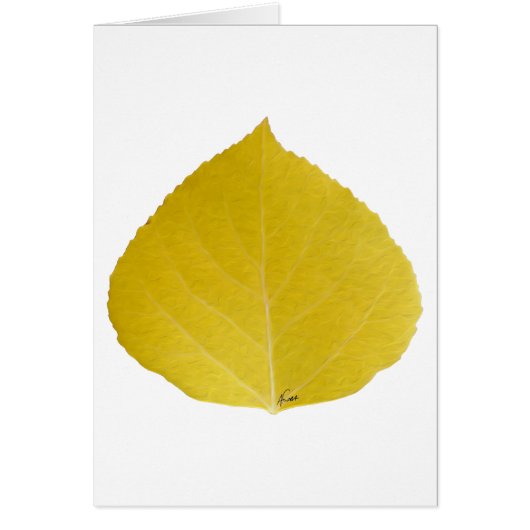 Yellow Aspen Leaf #5 (Front)