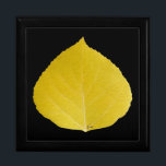 Yellow Aspen Leaf #5 Gift Box<br><div class="desc">My painting of an aspen leaf in the bright yellow of fall!</div>