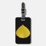Yellow Aspen Leaf #5 Luggage Tag
