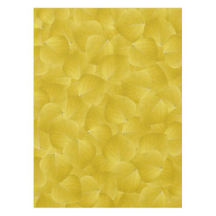Yellow Aspen Leaf #5 Tablecloth
