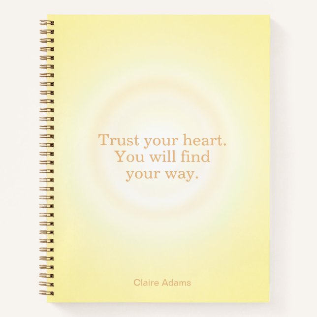 Yellow Aura Message Notebook (Front)