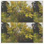 Yellow Australian Wattle Tree Oil Painted, Fabric