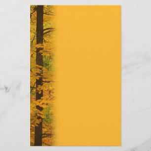 Yellow Autumn Forest Wedding Stationery