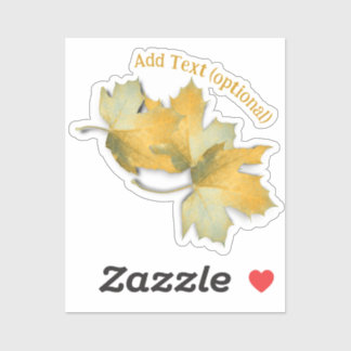 Yellow Autumn Leaves Sticker