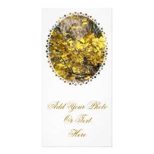 YELLOW AUTUMN TREES CARD