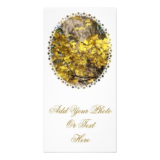 YELLOW AUTUMN TREES CARD (Front)