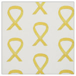 Yellow Awareness Ribbon Art Fabric Material