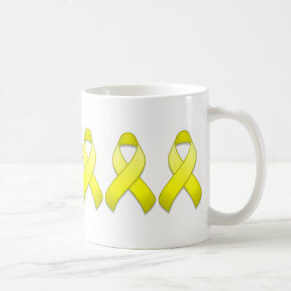 Yellow Awareness Ribbon Mug