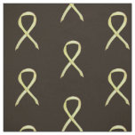 Yellow Awareness Ribbons Fabric Art Material