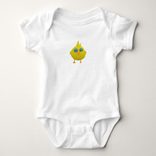 Yellow baby bird bodysuit (Front)