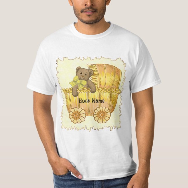 Yellow Baby Buggy   T-Shirt (Front)