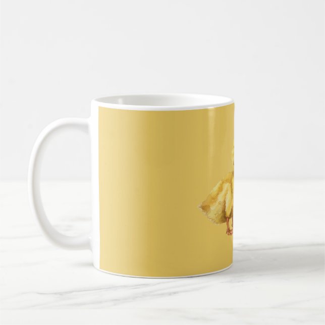 Yellow Baby Duckling Coffee Mug (Left)