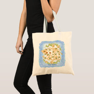 Yellow Baby Elephant  tote bag