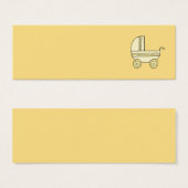 Yellow Baby Pram. (Front & Back)