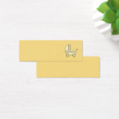 Yellow Baby Pram. (Desk)