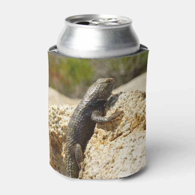 Yellow-Backed Spiny Lizard at Joshua Tree Can Cooler (Can Front)