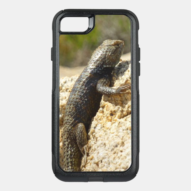 Yellow-Backed Spiny Lizard at Joshua Tree Otterbox iPhone Case (Back)