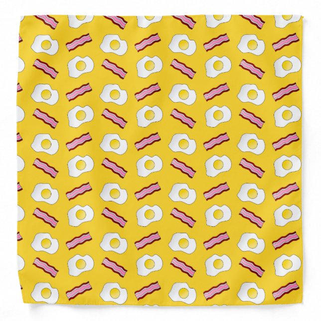 Yellow bacon and eggs bandana (Front)