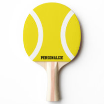 Yellow ball ping pong paddle for table tennis Yellow ball ping pong paddle for table tennis