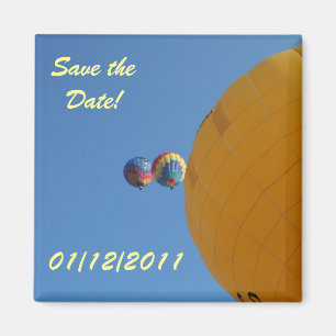 Yellow Balloon Soaring! Magnet