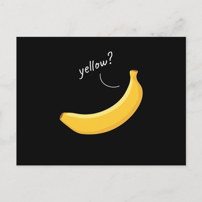 Yellow Banana Fruit Fruit Postcard (Front)