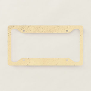 Yellow Banana Sand License Plate Frame