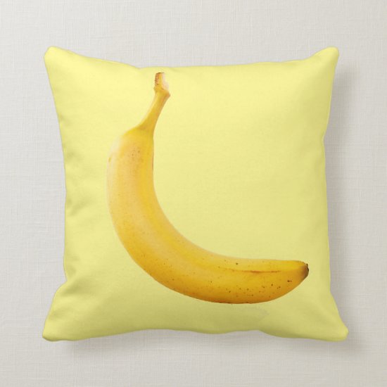 Yellow Banana Throw Pillow