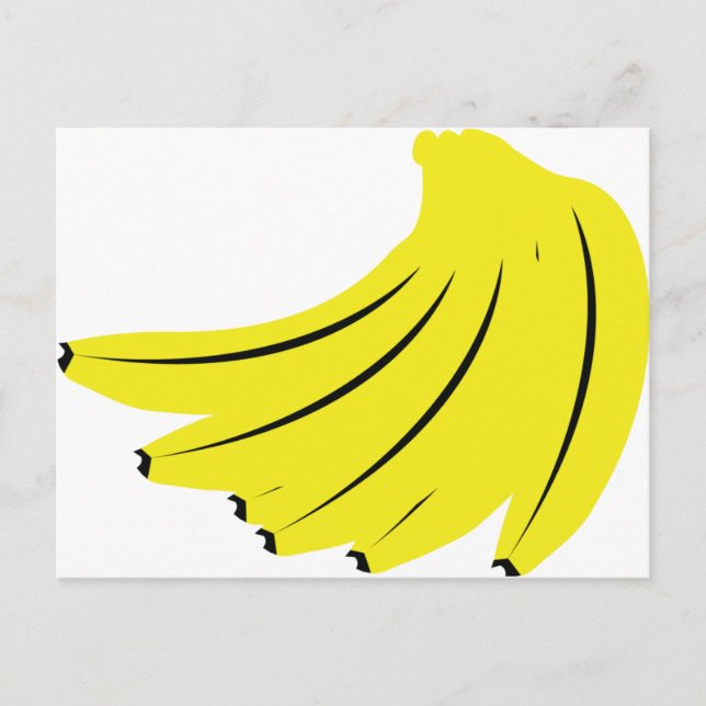 yellow bananas fruits postcard (Front)